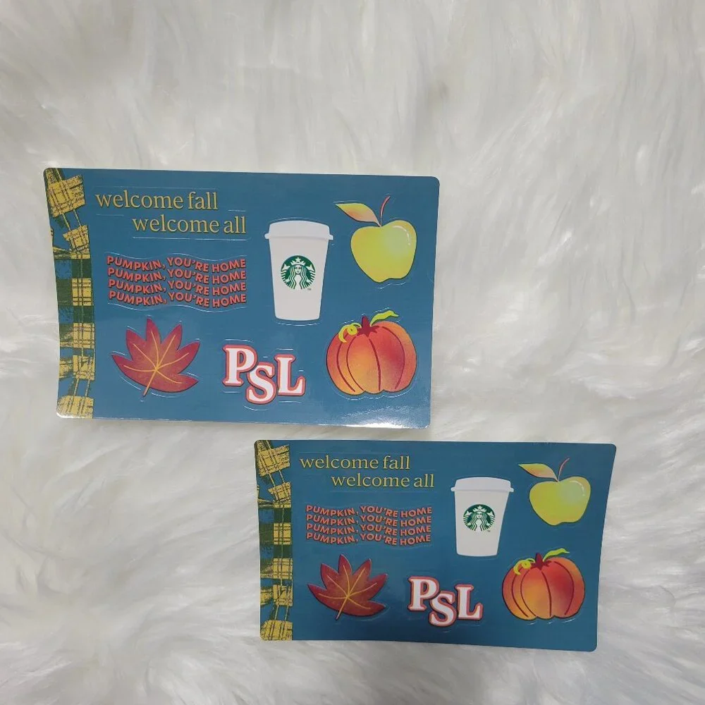 Starbucks Pumpkin Spice Latte Sticker Set